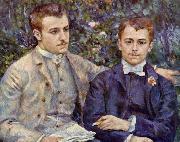 Pierre-Auguste Renoir Portrait of Charles and Georges Durand Ruel, oil